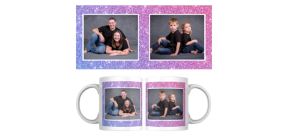 11oz White Mug - Glitter 2 Photos