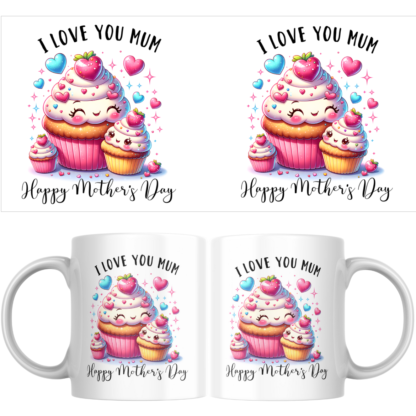 11oz White Mug - Mothers Day Cupcake